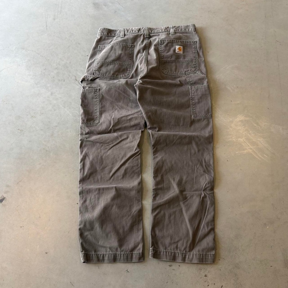 Vintage gray Carhartt relaxed fit carpenter work pants